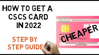 How to Apply for a CSCS Card in 2022