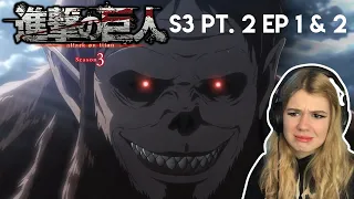 Attack on Titan S3 Ep 13 & 14 Reaction [Pack your bags we going to Shiganshina boys & girls 🧳]