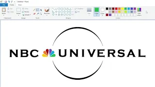 How to draw the NBCUniversal logo using MS Paint | How to draw on your computer