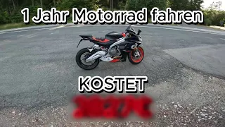 So viel kostet Motorradfahren | 1 Jahr Zusammenfassung | Aprilia RS 660