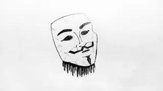 V for Vendetta Mask Drawing • Drawing Tutorial
