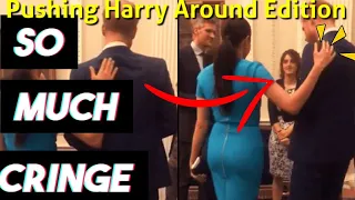 Meghan Markle Controlling Harry With The Claw! Cringe Moments Of Pushing Harry Out Of The Way