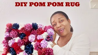 DIY POM POM RUG//DIY HOME DECORATING IDEAS//EASY METHOD