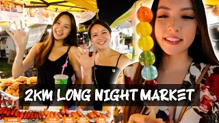 Eating at the Longest Night Market in Malaysia! - Food Marathon