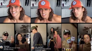 Charlie Gillespie, Madison Reyes and Owen Joyner IG Live 28/06/21