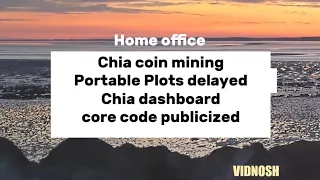 Chia coin mining. Portable Plots delayed.