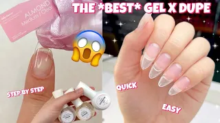 THE BEST GEL X DUPE I’VE TRIED | FULL COVER SOFT GEL NAIL TIPS | KYLIE JENNER VACATION NAILS