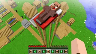 Ich FINDE das HÖCHSTE VILLAGER BETT in Minecraft 😴