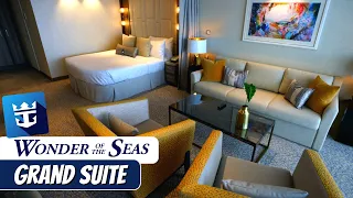 Wonder of the Seas | Grand Suite - 1 Bedroom Full Walkthrough Tour & Review 4K | Royal Caribbean
