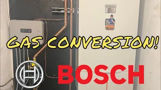 Oil to Gas Conversion Featuring Bosch Greenstar 151 Combi with Honeywell Relay and Taco ECM Zones