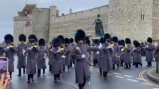 Changing the Guard Windsor - 16.2.2023 Band of the Irish Guards