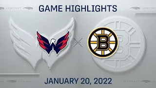 NHL Highlights | Capitals vs. Bruins - Jan. 20, 2022