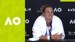 Aryna Sabalenka: "There are some things to work on" press conference (4R) | Australian Open 2021