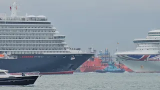 Queen Anne Arriving Into Southampton For The First Time - 30.4.24