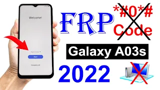 Samsung A03s GMAIL ID LOCK BYPASS (without pc) New Method 2022