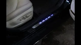 Пороги с подсветкой для Camry V70 - Автотехцентр Camry Tuning