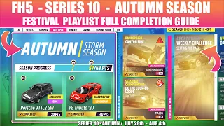 FH5 SERIES 10 AUTUMN FESTIVAL PLAYLIST HOW TO FH5 SUSTAINABLE ENERGY TREASURE HUNT LADERA SPEED ZONE