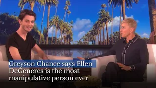 Greyson Chance says Ellen DeGeneres is the most manipulative person ever