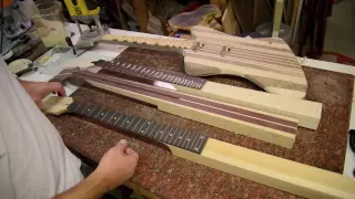 Neck Through Guitar different types of construction for luthier project