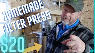 82.MAPLE SYRUP FILTERING PROBLEMS SOLVED | SUGAR SAND CLOGS | HOW TO MAKE A $20 VACUUM FILTER PRESS.