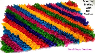 How To Make Doormat/Paydan Banane Ka Tarika/Doormat Making At Home/Super Easy Doormat Idea/mat/Rug