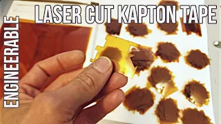 How To Laser Cut KAPTON TAPE using CO2 laser Epilog Zing 40W Laser Cutter
