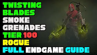 Diablo 4: Endgame NM Tier 100 CC TB Rogue Guide | Barber | Poison | Twisting Blades | Easy CC Clears