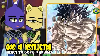 Gods of Destruction React to Goku Kakumei | gacha react |Dragon Ball Kakumei