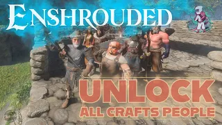 ENSHROUDED - SPEED UNLOCK - Blacksmith, Alchemist, Hunter, Carpenter, and Farmer