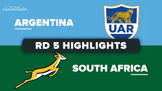 The Rugby Championship | Argentina v South Africa - Round 5 Highlights