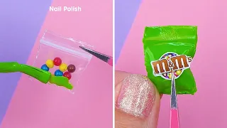 How to make Miniature M&M Candy | MINIATURE IDEAS FOR DOLLHOUSE | #Shorts