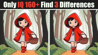 Spot The Difference : Only IQ 160+ Find 3 Differences | Find The Difference #116