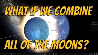 What If We Combine All The Moons in Our Solar System? Universe Sandbox²