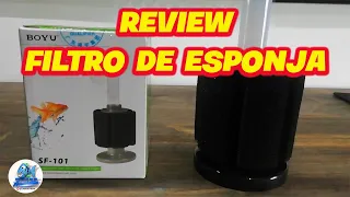 Review Filtro interno de esponja Boyu sf 101