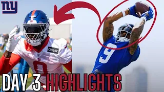 The New York Giants Look DEADLY In OTAs... | Giants News | OTAs DAY 3 Highlights(Brian Burns & More)