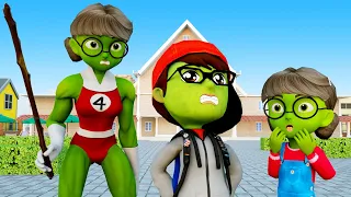 Brother Nick Zombie Has New Sister - Scary Teacher 3D Naughty Child in Hulk Family