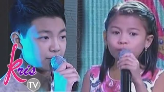 Kris TV: Darren and Lyca sing "Tell The World of His Love"
