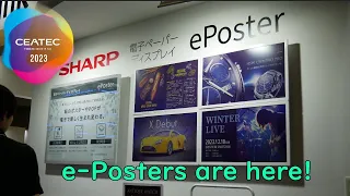 Color EINK e-Posters by Sharp go on sale in 2024