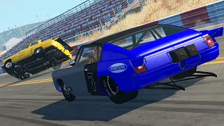 Drag Racing Crashes #4 - BeamNG Drive