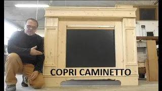 COPRI CAMINETTO IN LEGNO fireplace WOOD xmas DIY tutorial FAI DA TE