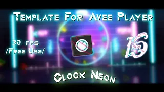 Template For Avee Player // By LuyxLS Horde [Clock Neón]