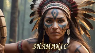 Shamanic| Shamanic Drum🍂spriritual tribal music ＆ Rainforest Ambience🍃🌲Forest and rain sounds.