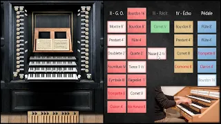 Tour of Stops - 4 Manual FRENCH Baroque Organ (1640) - Prytanée (Hauptwerk Sampleset) - Paul Fey