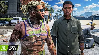 GTA V: 'Franklin & Lamar' First Mission RTX 4090 - Remastered Ultra Graphics Maxed-Out Gameplay [4K]