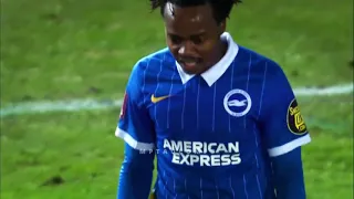 Percy Tau First Game For Brighton & Hove Albion 2021