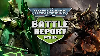 Necrons vs Orks Warhammer 40k 10th Edition Battle Report Ep 43