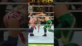 Shayna baszler German suplex and Karan phone crunch Lock to the Liv Morgan #short #viral