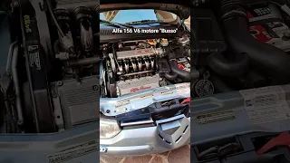 ALFA 156 2.5 V6 motore "Busso" in cura da 9000 Giri, #shorts