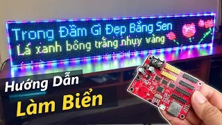 Cách làm biển LED Full Color - Có hiệu ứng nền viền cực đẹp