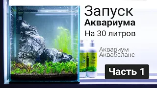 Запускаем Аквариум куб на 30 литров на Аквабаланс. (Часть 1)